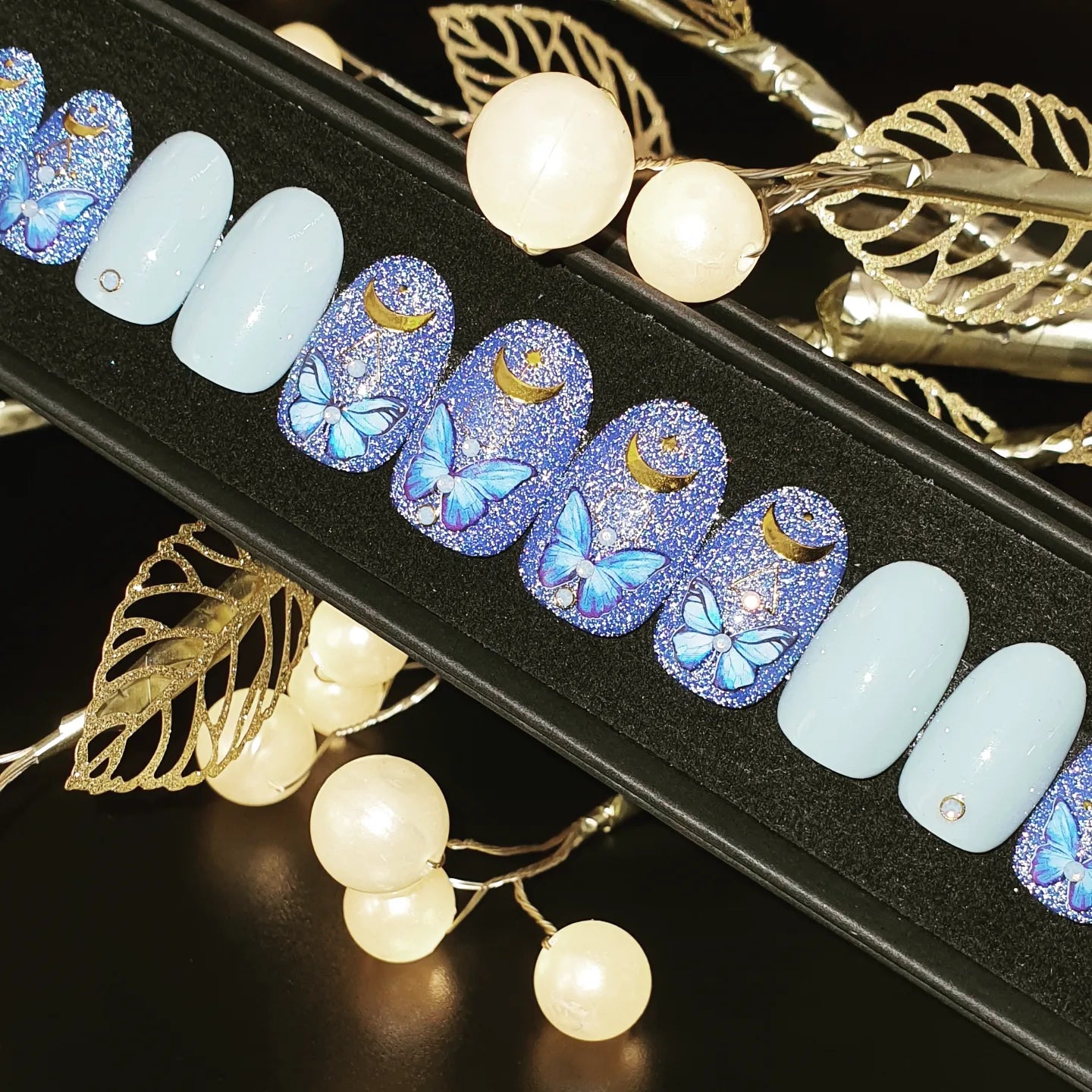 Press on Nails Thermo Butterfly