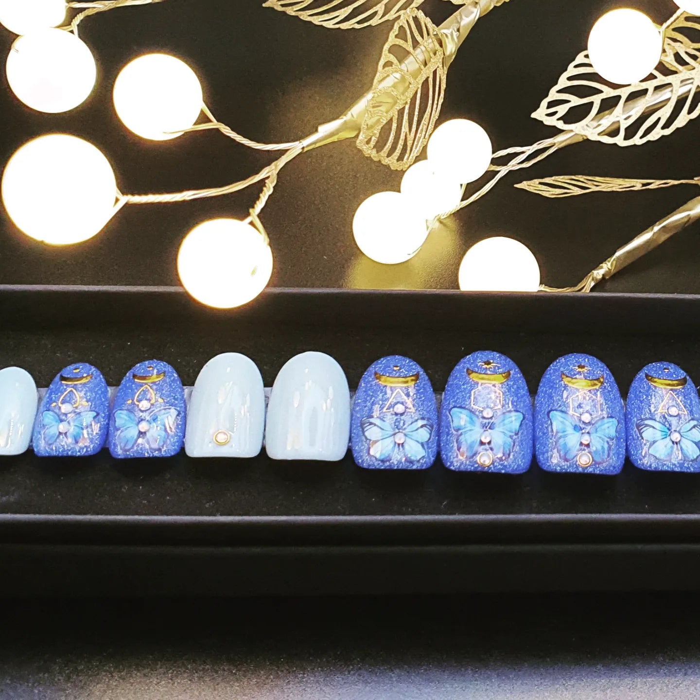 Press on Nails Thermo Butterfly