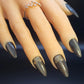 Press on Nails golden Butterfly