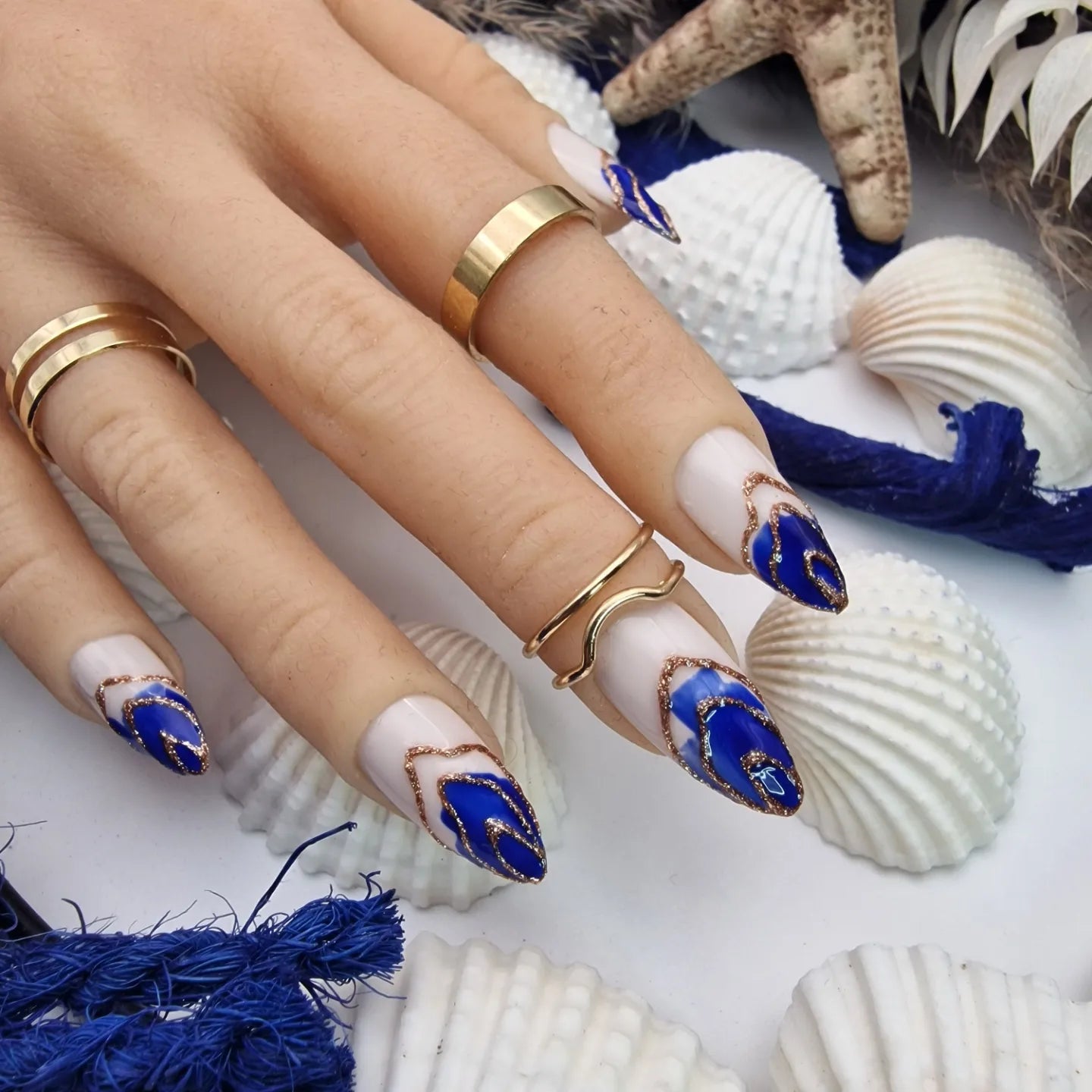 Press on Nails Seashell