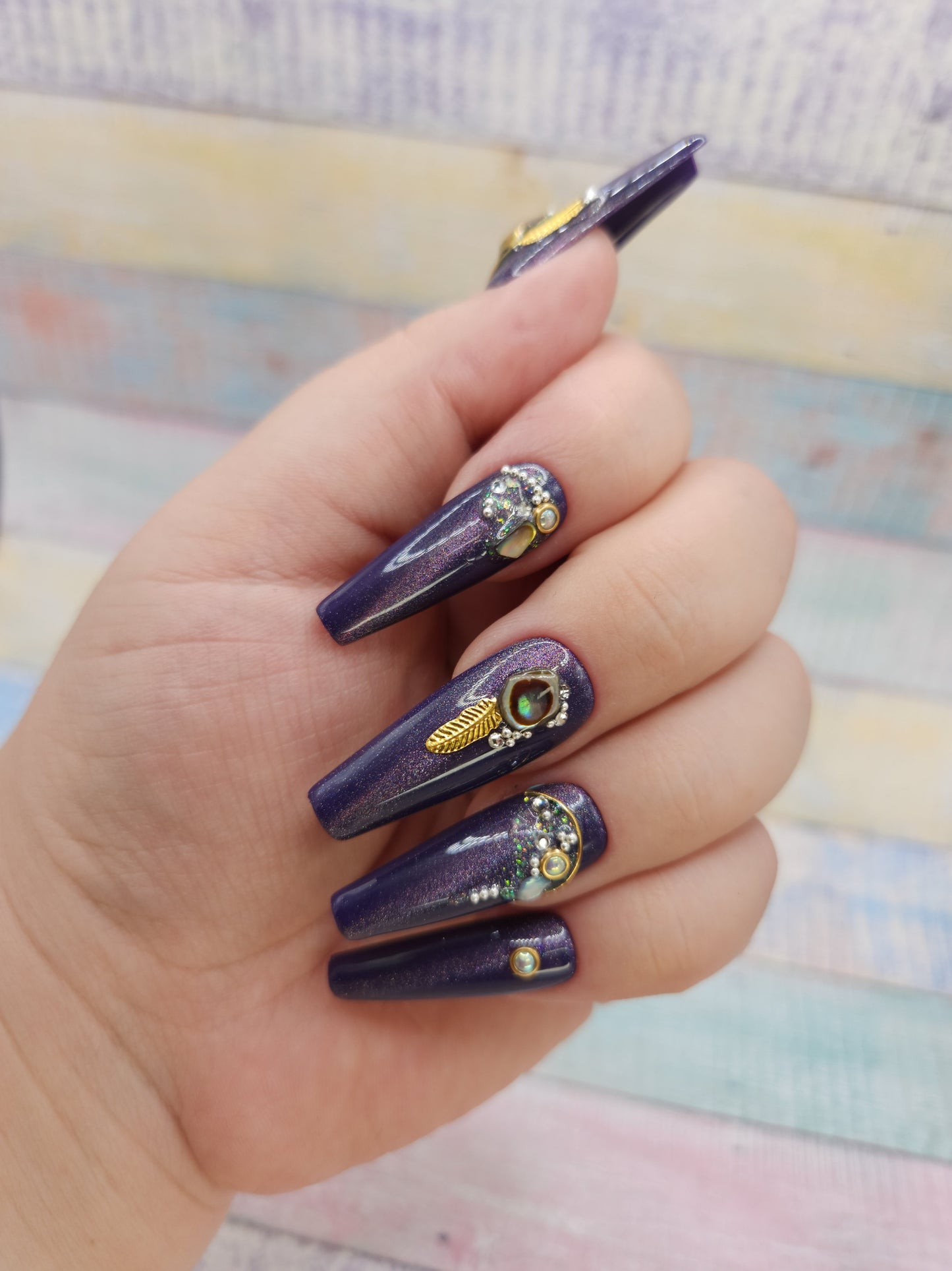 Press on Nails Lilac Boho